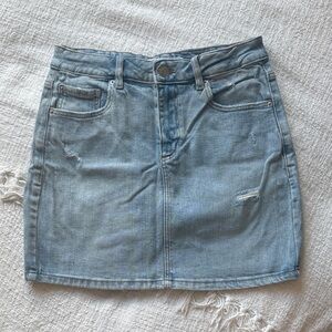 Garage Light Blue Denim Mini Skirt
